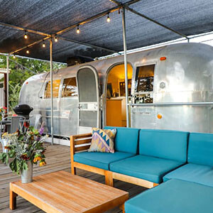 Vintage Airstream on Saffron Farm photo