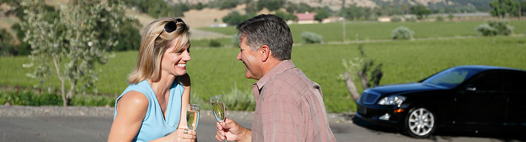 couple on wine tour