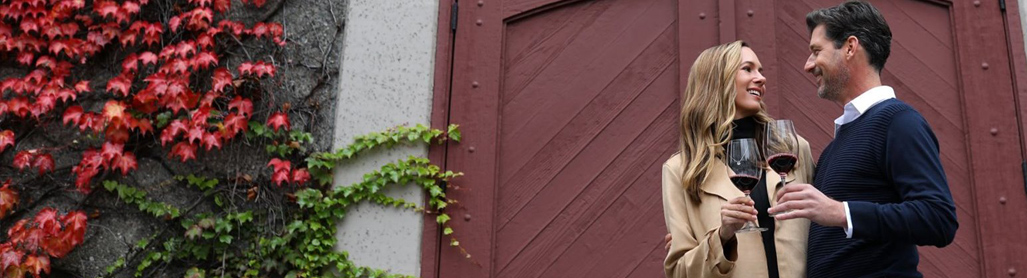 Woman walking to the pool in Calistoga, CA