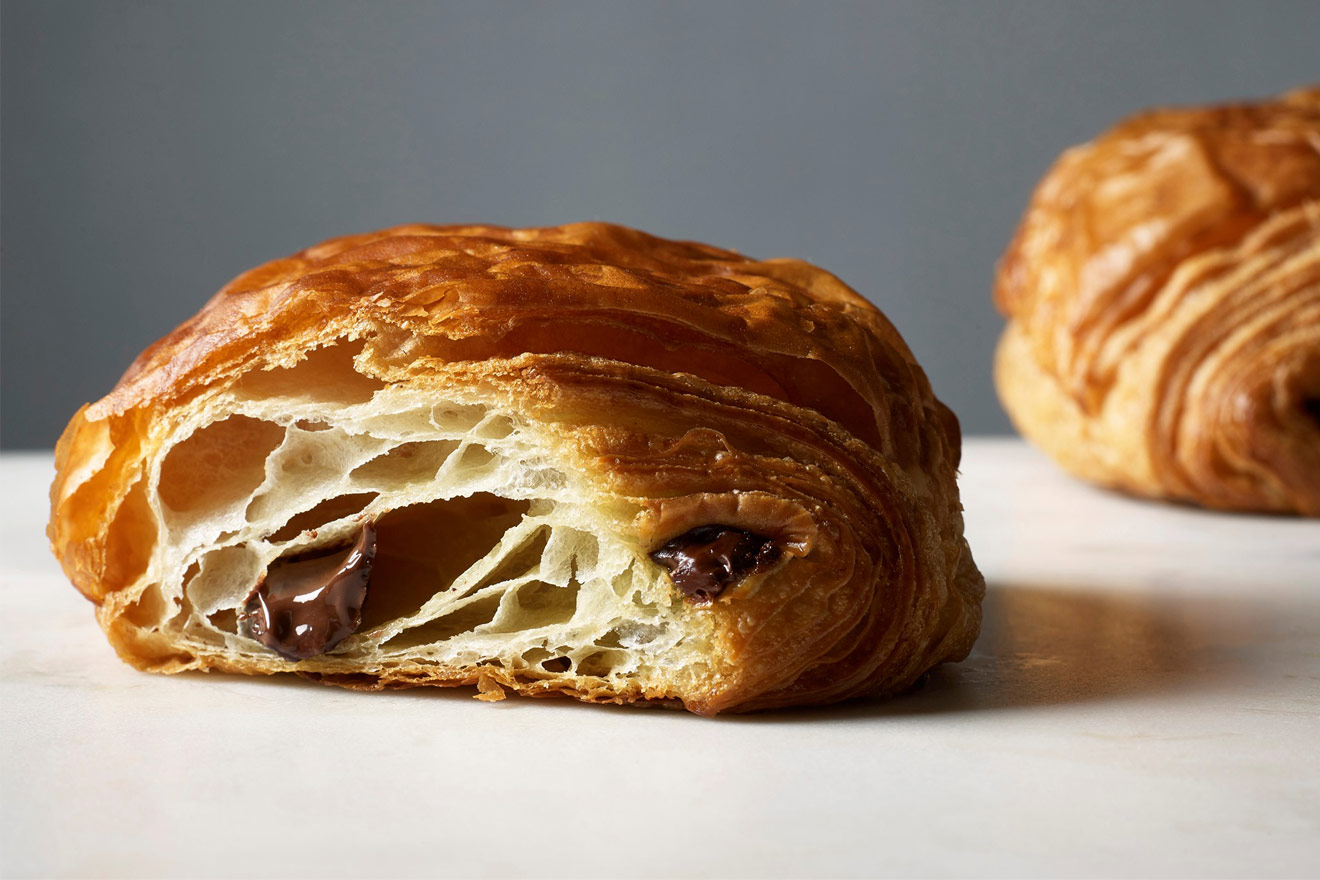 pain au chocolat pastry at Bouchon Bakery