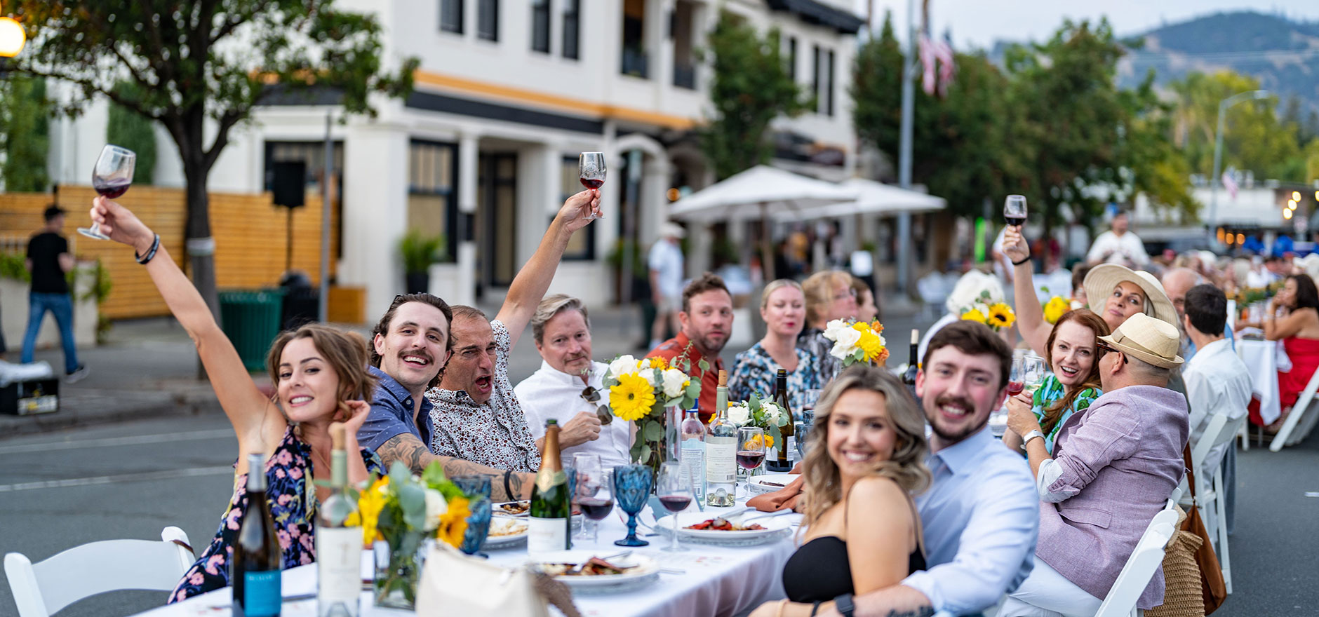 Harvest Table event in downtown Calistoga, CA