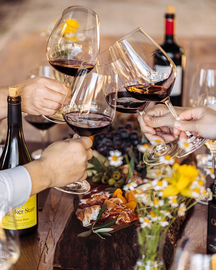 wine tasting at Crocker & Starr Winery