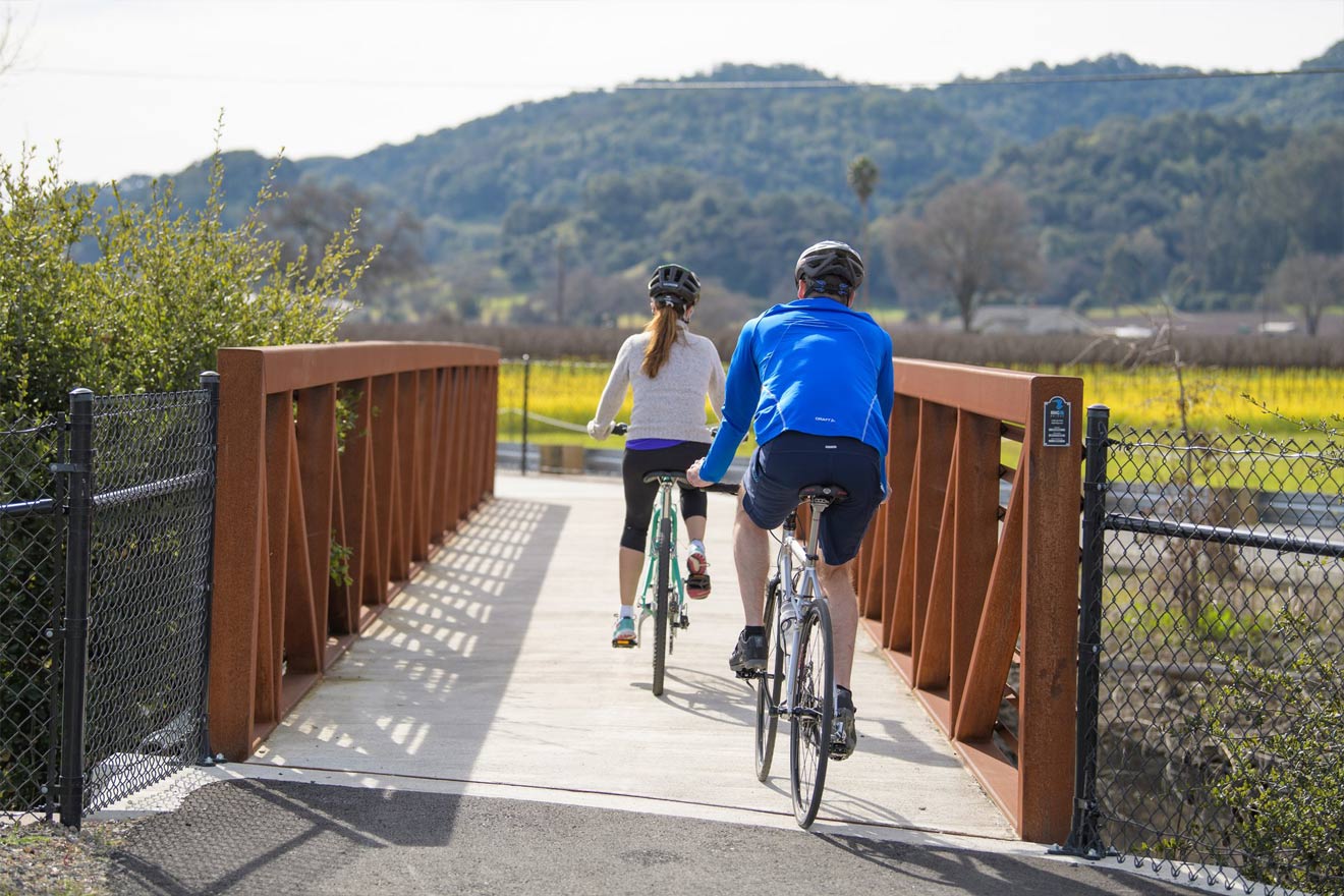 bike ride in Napa Valley