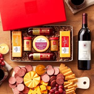 Summer Sausage, Wine and Cheese Gift Basket, Hickory Farm
