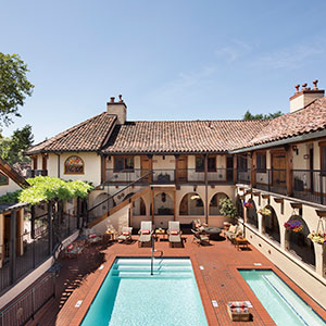 Birds Eye View of Rancho Caymus Inn