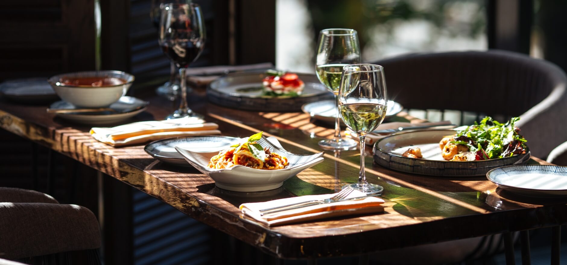 gourmet plate of food